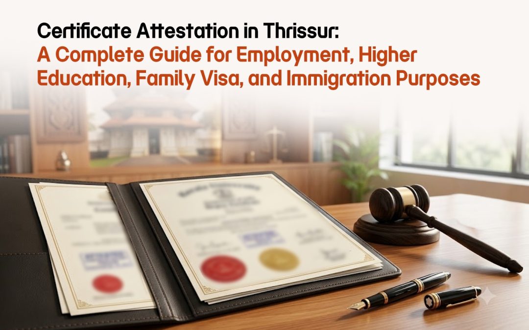 Certificate Attestation in Thrissur: A Complete Guide for Employment, Higher Education, Family Visa, and Immigration Purposes